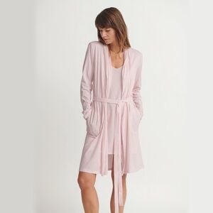 Skin Worldwide Coleen Robe in Heather pink size L / size 12-14